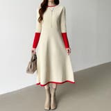 選べる2タイプAラインワンピース ワンピース スポンジニット | COCOMOMO | 詳細画像9