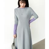 選べる2タイプAラインワンピース ワンピース スポンジニット | COCOMOMO | 詳細画像65 