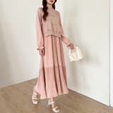 リボンベスト付きワンピース プリーツワンピース ニットベスト | COCOMOMO | 詳細画像13