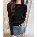 ほんのりシアー感 ロンT 長袖カットソー | COCOMOMO | 詳細画像13