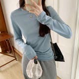 ほんのりシアー感 ロンT 長袖カットソー | COCOMOMO | 詳細画像16