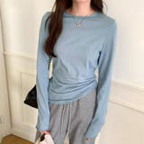 ほんのりシアー感 ロンT 長袖カットソー | COCOMOMO | 詳細画像17