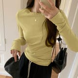 ほんのりシアー感 ロンT 長袖カットソー | COCOMOMO | 詳細画像19