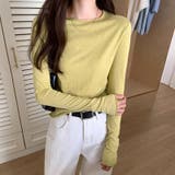 ほんのりシアー感 ロンT 長袖カットソー | COCOMOMO | 詳細画像20