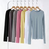 ほんのりシアー感 ロンT 長袖カットソー | COCOMOMO | 詳細画像23