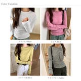 ほんのりシアー感 ロンT 長袖カットソー | COCOMOMO | 詳細画像26