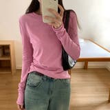 ほんのりシアー感 ロンT 長袖カットソー | COCOMOMO | 詳細画像8