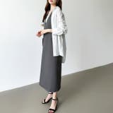 きれいめカジュアルにも使いやすい ジャンパースカート Vネックワンピース | COCOMOMO | 詳細画像24 