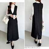 きれいめカジュアルにも使いやすい ジャンパースカート Vネックワンピース | COCOMOMO | 詳細画像31 