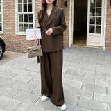 セットアップ パンツスーツ オフィスカジュアル | COCOMOMO | 詳細画像12 