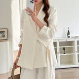 セットアップ パンツスーツ オフィスカジュアル | COCOMOMO | 詳細画像24 