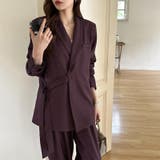 セットアップ パンツスーツ オフィスカジュアル | COCOMOMO | 詳細画像26 