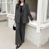 セットアップ パンツスーツ オフィスカジュアル | COCOMOMO | 詳細画像3 