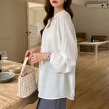 シアーシャツ カラーシャツ シャツブラウス | COCOMOMO | 詳細画像17 