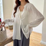 シアーシャツ カラーシャツ シャツブラウス | COCOMOMO | 詳細画像21 