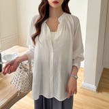 シアーシャツ カラーシャツ シャツブラウス | COCOMOMO | 詳細画像22 