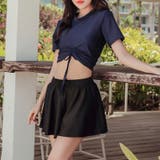 水着3点セット ラッシュガード カップ付き半袖Tシャツ | COCOMOMO | 詳細画像11