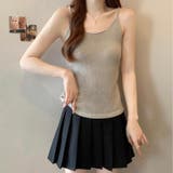 透かし編みカーディガン キャミソールセット メッシュニット | COCOMOMO | 詳細画像3