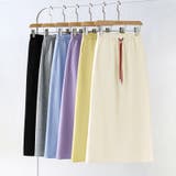 カラードロストストレッチスカート タイトスカート ロングスカート | COCOMOMO | 詳細画像12 