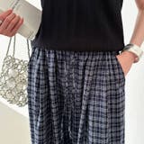 チェックワイドパンツ ガウチョパンツ イージーパンツ | COCOMOMO | 詳細画像15 