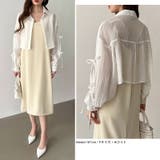 袖リボン×ショート丈 シアーシャツ ショートトップス | COCOMOMO | 詳細画像20