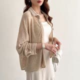 シアーシャツ バックスリット シアーカーディガン | COCOMOMO | 詳細画像10 