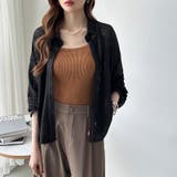 シアーシャツ バックスリット シアーカーディガン | COCOMOMO | 詳細画像22 