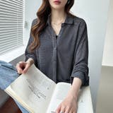 シアーシャツ バックスリット シアーカーディガン | COCOMOMO | 詳細画像6 