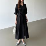 ジップアップワンピース シャツワンピース vネックワンピース | COCOMOMO | 詳細画像25 