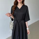 ジップアップワンピース シャツワンピース vネックワンピース | COCOMOMO | 詳細画像26 