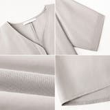 ジップアップワンピース シャツワンピース vネックワンピース | COCOMOMO | 詳細画像31 