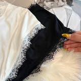 サイドシェイプデザイン レースカットソー 半袖Tシャツ | COCOMOMO | 詳細画像17