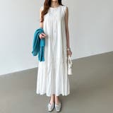 バックオープン ノースリーブワンピース 夏ワンピース | COCOMOMO | 詳細画像10