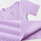 キーネックニット リブニット サマーニット | COCOMOMO | 詳細画像30 