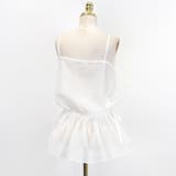 レイヤードキャミソール ペプラムキャミソール シアーキャミソール | COCOMOMO | 詳細画像17 