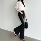 フレアデニムパンツ デニムパンツ フレアパンツ | COCOMOMO | 詳細画像4 