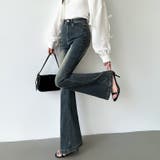 フレアデニムパンツ デニムパンツ フレアパンツ | COCOMOMO | 詳細画像19 