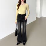 フレアデニムパンツ デニムパンツ フレアパンツ | COCOMOMO | 詳細画像39 