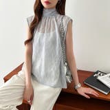 【前後2way】ボウタイブラウス シアーブラウス ノースリーブ | COCOMOMO | 詳細画像23 