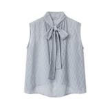 【前後2way】ボウタイブラウス シアーブラウス ノースリーブ | COCOMOMO | 詳細画像28 