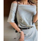 オフショルダー ベルト付きスカート セットアップ夏 | COCOMOMO | 詳細画像11