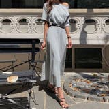 オフショルダー ベルト付きスカート セットアップ夏 | COCOMOMO | 詳細画像1