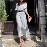 オフショルダー ベルト付きスカート セットアップ夏 | COCOMOMO | 詳細画像5