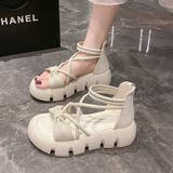 リボンクロスストラップサンダル 厚底サンダル 厚底 | COCOMOMO | 詳細画像10 