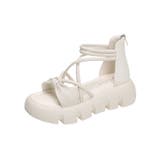 リボンクロスストラップサンダル 厚底サンダル 厚底 | COCOMOMO | 詳細画像19 