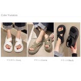 厚底サンダル クロスベルトサンダル サンダル | COCOMOMO | 詳細画像14 