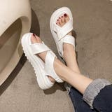 厚底サンダル クロスベルトサンダル サンダル | COCOMOMO | 詳細画像6 