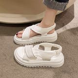 厚底サンダル クロスベルトサンダル サンダル | COCOMOMO | 詳細画像7 