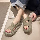 厚底サンダル クロスベルトサンダル サンダル | COCOMOMO | 詳細画像8 