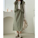 セットアップ ドロストベスト ロングスカート | COCOMOMO | 詳細画像3 